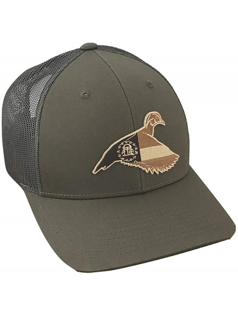 Baseball Caps Field Series GA Woodie - Adjustable Cap - Chocolate/Charcoal - CN18O8XHH42 $31.29