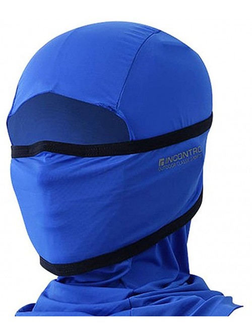 Balaclavas Outdoor Cooling Balaclava Full Face Mask Neck Gaiter Bandana Motorcycle- Hiking- Fishing - Solid-blue - CO18DXKUA4...