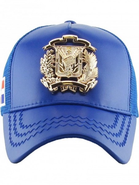 Baseball Caps Dominican Republic Gold Badge Wolf Rooster Tuna Trucker Cap Adjustable Snapback Hat - 0.royal (Gold) - CB18GDTX...