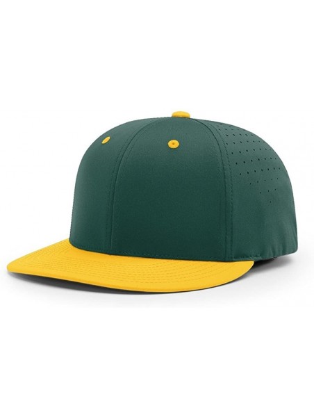 Baseball Caps PTS30 LITE R-Flex PTS 30 FIT Baseball HAT Ball Cap - Dark Green/Gold - CQ186XTCTM6 $11.22