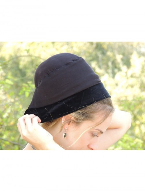 Headbands Tichel Mousse Volumizer & Anti Slip Headband Headcovering Headscarf One Size Black - Black - C8127X68QGZ $55.99