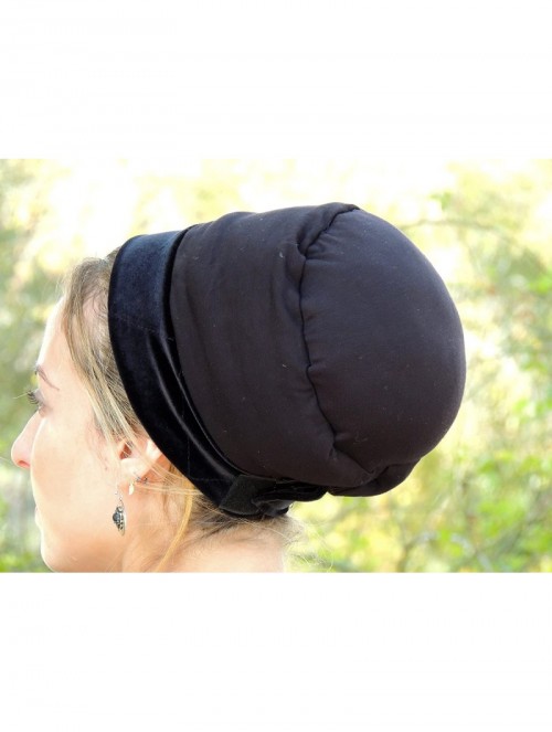 Headbands Tichel Mousse Volumizer & Anti Slip Headband Headcovering Headscarf One Size Black - Black - C8127X68QGZ $55.99