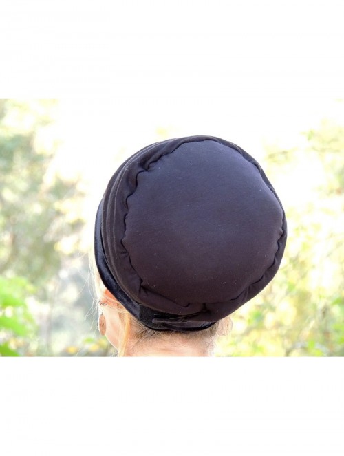 Headbands Tichel Mousse Volumizer & Anti Slip Headband Headcovering Headscarf One Size Black - Black - C8127X68QGZ $55.99