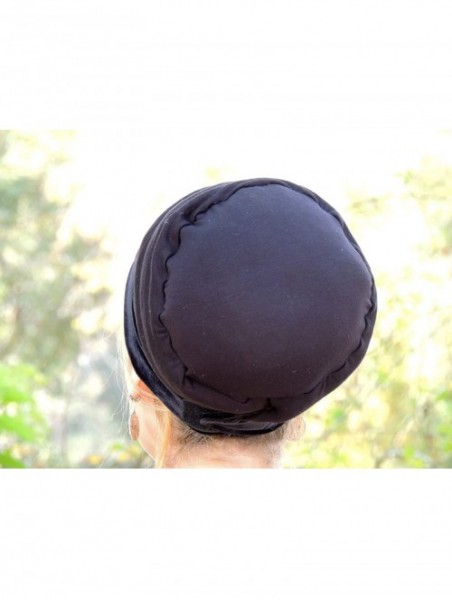 Headbands Tichel Mousse Volumizer & Anti Slip Headband Headcovering Headscarf One Size Black - Black - C8127X68QGZ $55.99