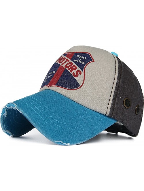Baseball Caps Distressed Curved Brim Trucker Hat Structured Printed Baseball Cap - Color04 - CI17YHSUA4Q $15.71