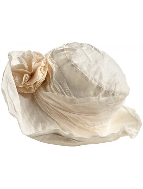 Sun Hats Women's Summer Hat with Bendable Wired Brim - Cream - C117Z6L88GY $43.92