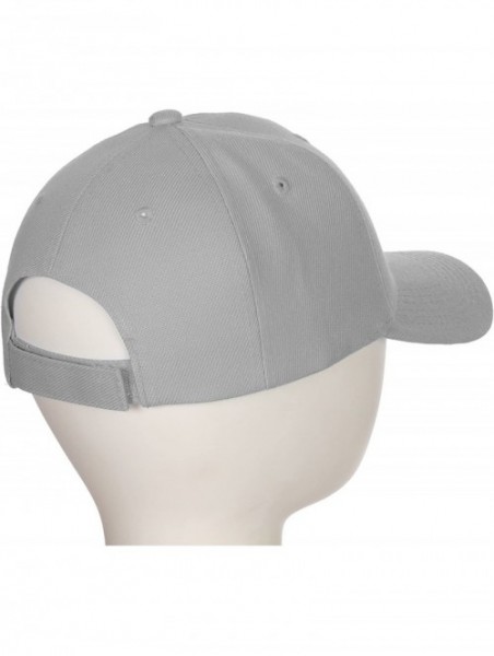 Baseball Caps Classic Baseball Hat Custom A to Z Initial Team Letter- Lt Gray Cap White Black - Letter C - CY18IDTWUOD $15.30