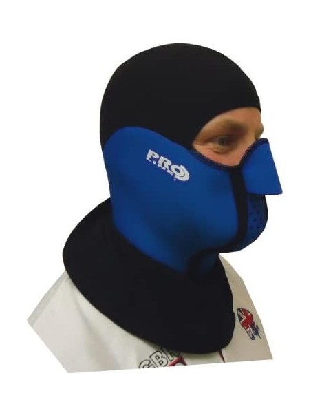Balaclavas Proline Thermal Balclava Face Mask Neoprene- Lycra Hood & Neck Band- Blue- Medium - C2117ISN669 $26.15