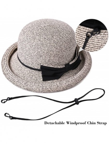 Sun Hats Womens UPF50 Foldable Summer Sun Beach Straw Hats Accessories Wide Brim - 99037_beige - C418D32G5DA $19.40