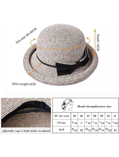 Sun Hats Womens UPF50 Foldable Summer Sun Beach Straw Hats Accessories Wide Brim - 99037_beige - C418D32G5DA $19.40