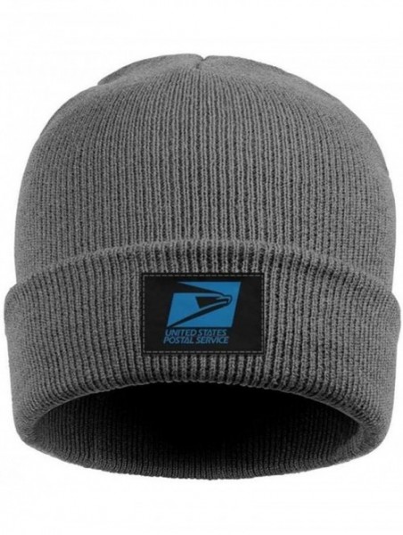 Skullies & Beanies Adult Stretchy Solid Color Knit Beanies Hats USPS-United-States-Postal-Service-Logo-Headwear for Mens Wome...