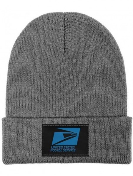 Skullies & Beanies Adult Stretchy Solid Color Knit Beanies Hats USPS-United-States-Postal-Service-Logo-Headwear for Mens Wome...