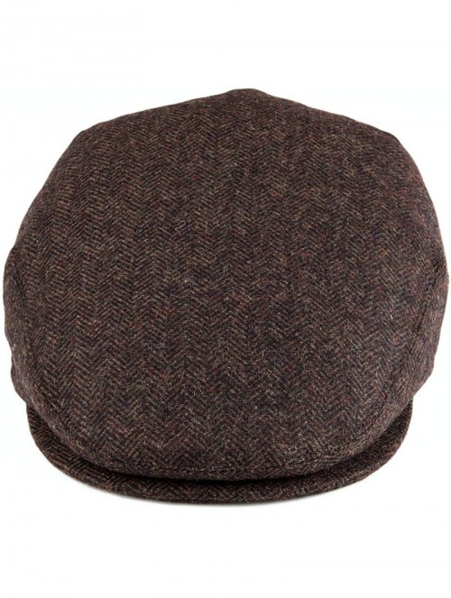 Newsboy Caps Men's Herringbone Flat Ivy Newsboy Hat Wool Blend Gatsby Cabbie Cap - Coffee - C218NYAGDI9 $23.67