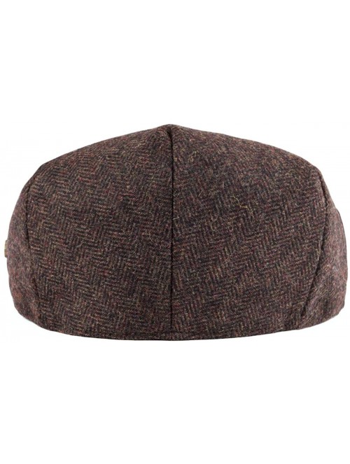 Newsboy Caps Men's Herringbone Flat Ivy Newsboy Hat Wool Blend Gatsby Cabbie Cap - Coffee - C218NYAGDI9 $23.67