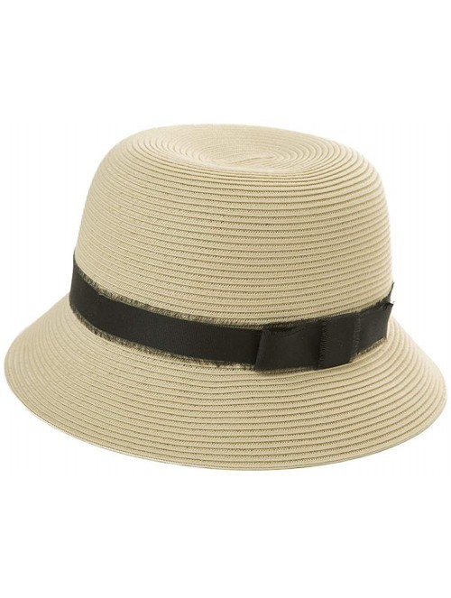 Sun Hats Womens UPF 50 Summer Straw Beach Sun Hat Wide Brim Fashion Fedora Packable & Adjustable - 00747beige - CR199I0M4Q6 $...