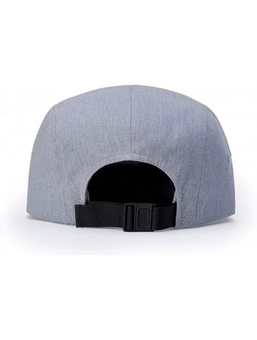 Baseball Caps Richardson 5 Panel Camper Adjustable Flatbill Strapback - Heather - CE187AA2XRG $18.50