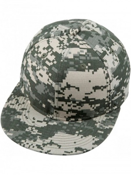 Baseball Caps Unisex Snapback Hat-3D Camo Leaves Printed Outdoor Hunting Flat Brim Baseball Cap - 032-us Acu Digital Camo - C...