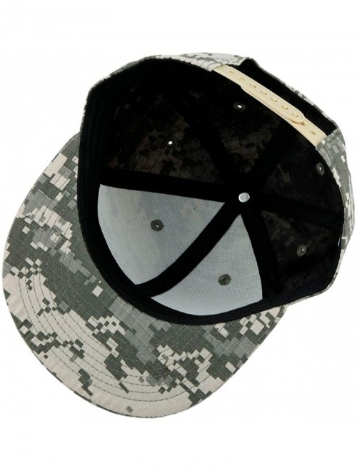 Baseball Caps Unisex Snapback Hat-3D Camo Leaves Printed Outdoor Hunting Flat Brim Baseball Cap - 032-us Acu Digital Camo - C...