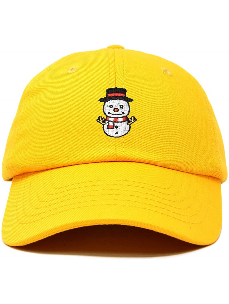 Baseball Caps Cute Snowman Hat Ladies Womens Baseball Cap - Gold - C818ZYC2XU0 $18.75