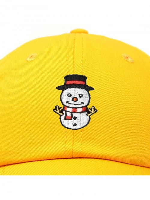 Baseball Caps Cute Snowman Hat Ladies Womens Baseball Cap - Gold - C818ZYC2XU0 $18.75