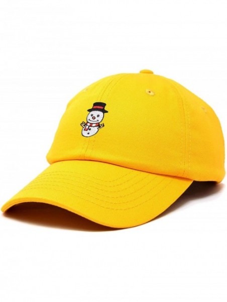 Baseball Caps Cute Snowman Hat Ladies Womens Baseball Cap - Gold - C818ZYC2XU0 $18.75