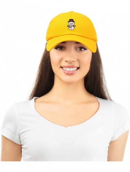 Baseball Caps Cute Snowman Hat Ladies Womens Baseball Cap - Gold - C818ZYC2XU0 $18.75