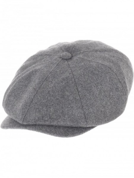 Newsboy Caps Newsboy Hat Wool Felt Simple Gatsby Ivy Cap SL3458 - Darkgrey - C212MZ32VS6 $33.25