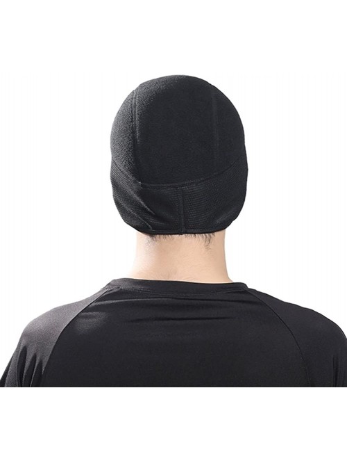 Skullies & Beanies Skull Cap Outdoor Sport Beanie Helmet Liner Covers Ear and Wicks Moisture Black - CN187XWSR92 $17.74