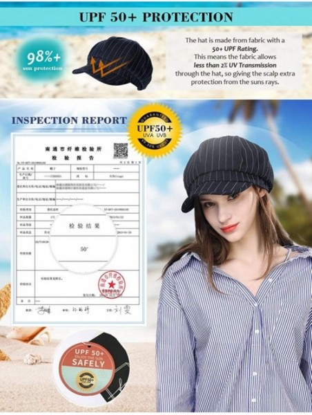 Newsboy Caps Packable Beret Newsboy Cap for Women Spring Summer Winter Gatsby Visor Hat 55-59 cm - 89046-navy - CT1998AULR4 $...