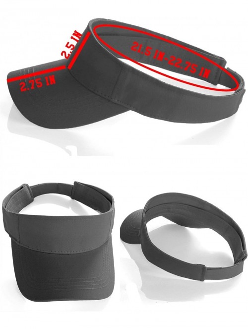 Visors Custom Sport Sun Visor Hat A to Z Initial Team Letters- Black Visor White Black - Letter D - CX18GS2EGHK $17.41