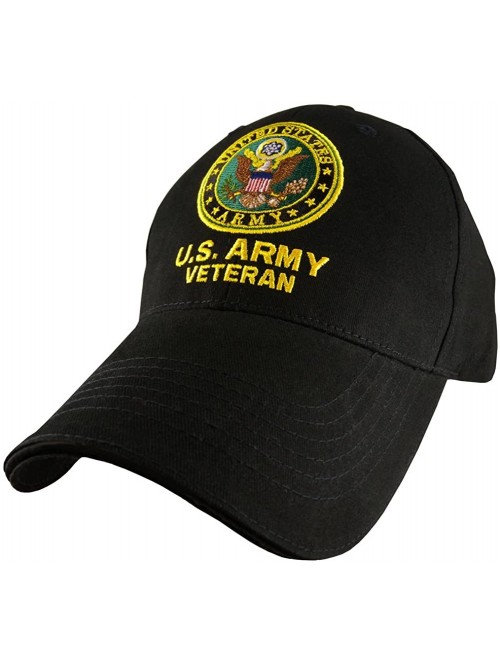 Baseball Caps U.S. Army Veteran cap - Black - Adjustable - CB11K1M8J1B $27.88