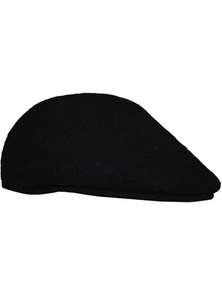 Newsboy Caps Men's Wool Ascolt Ivy Cabbie Hat - Black - CL12BASM9N7 $30.73