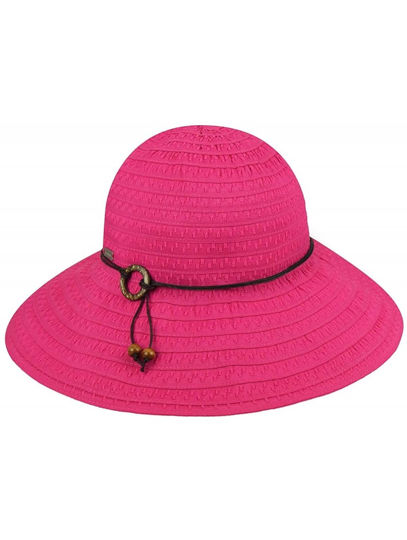 Sun Hats Women's Coconut Ring Safari Sun Hat - Fuchsia - CT18OELXCO4 $32.20