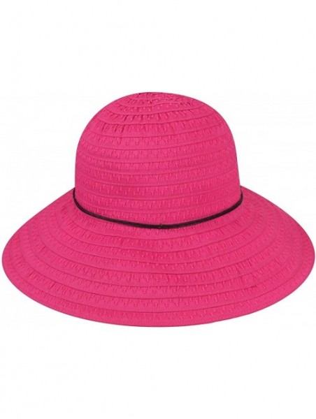 Sun Hats Women's Coconut Ring Safari Sun Hat - Fuchsia - CT18OELXCO4 $32.20