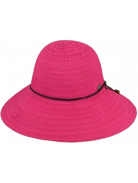 Sun Hats Women's Coconut Ring Safari Sun Hat - Fuchsia - CT18OELXCO4 $32.20