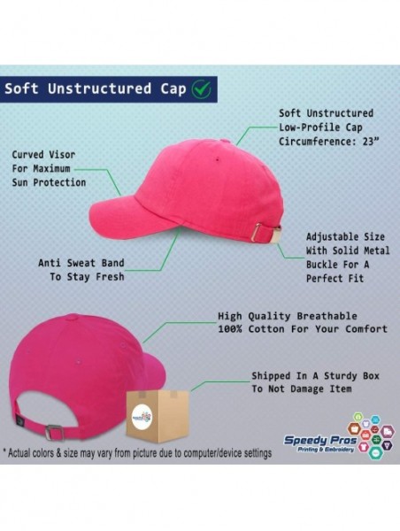 Baseball Caps Custom Soft Baseball Cap Destruction Word Deplorable A Embroidery Twill Cotton - Hot Pink - CP195Q449WL $15.91