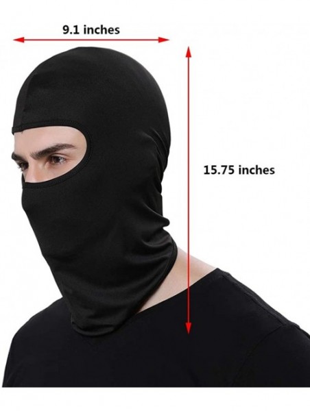 Balaclavas Multi-Purpose Balaclava Wind Cap Motorcycle Ski Scarf Full Face - Light Grey - CN11R4RBH29 $10.68