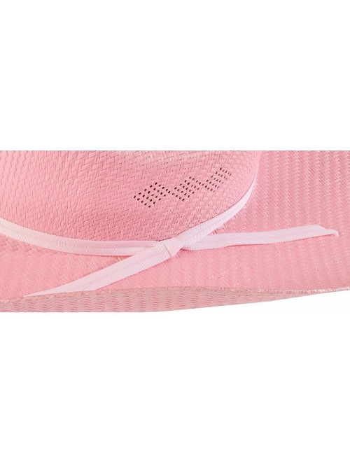 Cowboy Hats Toddler Canvas Western Hat - Pink - CO11HZZTJ2Z $40.76