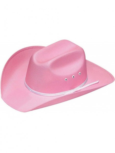 Cowboy Hats Toddler Canvas Western Hat - Pink - CO11HZZTJ2Z $40.76