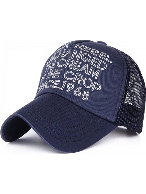 Baseball Caps Mesh Back Baseball Cap Trucker Hat 3D Embroidered Patch - Color3-4 - C811XIRKQ53 $17.30