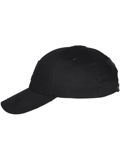 Baseball Caps Elite Tactical Baseball Cap Operator Hat Military Army Patch Panel - Black - C418DMIOQDQ $19.70