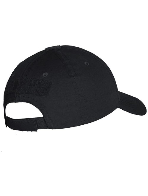 Baseball Caps Elite Tactical Baseball Cap Operator Hat Military Army Patch Panel - Black - C418DMIOQDQ $19.70