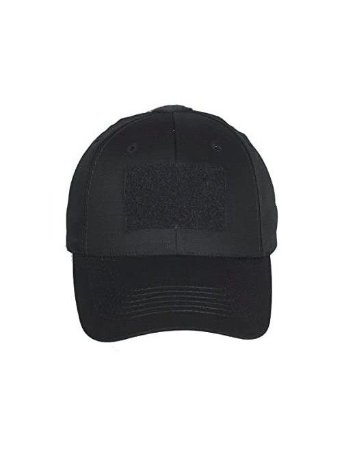 Baseball Caps Elite Tactical Baseball Cap Operator Hat Military Army Patch Panel - Black - C418DMIOQDQ $19.70