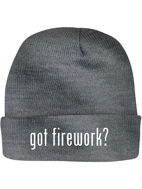 Skullies & Beanies got Firework? - A Nice Beanie Cap - Grey - CB193HHLM79 $27.57