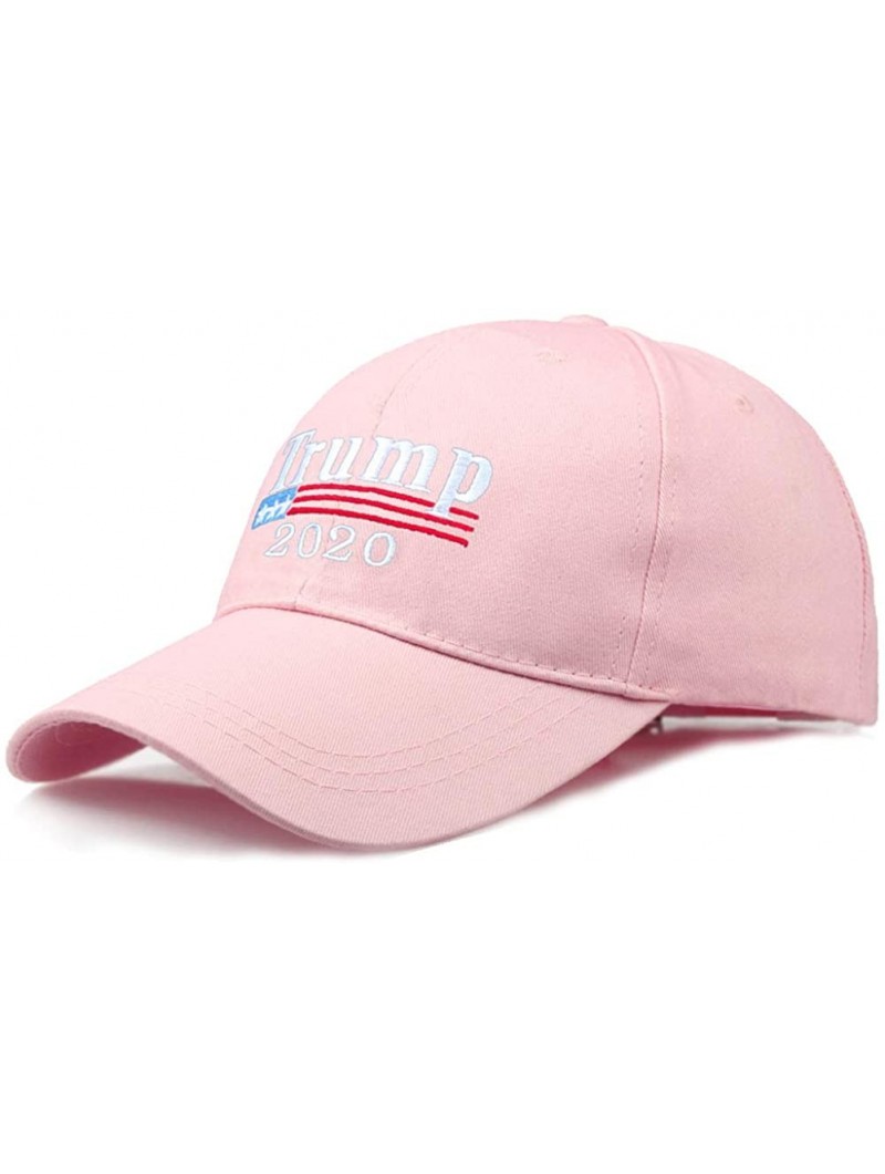 Baseball Caps Men Women Make America Great Again Hat Adjustable USA MAGA Cap-Keep America Great 2020 - 2020 - Pink - CJ18QR3X...