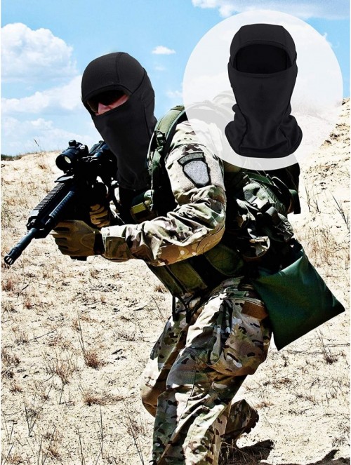 Balaclavas 3 Pieces Balaclava Mask Motorcycle Windproof Camouflage Fishing Face Cover (Color Set 4) - CV18WIN9TW9 $18.99