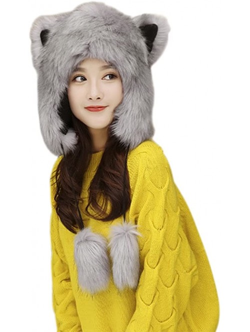 Cold Weather Headbands Earmuff Winter Thermal Motorcycle Costume - Gray - CH187ATTI26 $25.19