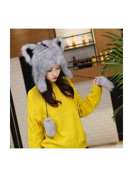 Cold Weather Headbands Earmuff Winter Thermal Motorcycle Costume - Gray - CH187ATTI26 $25.19