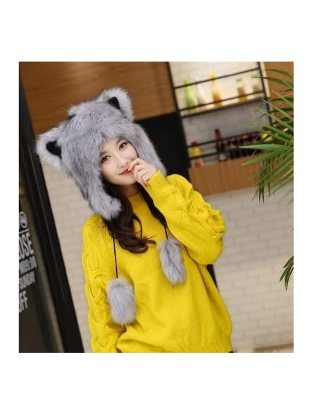 Cold Weather Headbands Earmuff Winter Thermal Motorcycle Costume - Gray - CH187ATTI26 $25.19