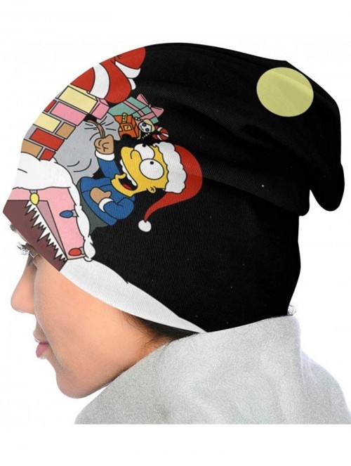 Skullies & Beanies Bart Simpson Knitted Children Fashion Hatsoft - Black10 - CW198CIWXR9 $18.38